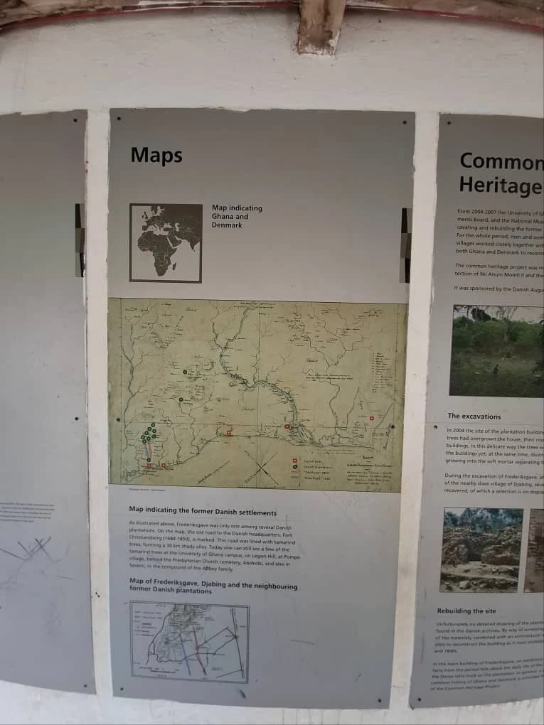 Wider view of the maps display beside the Common Heritage Project exhibition